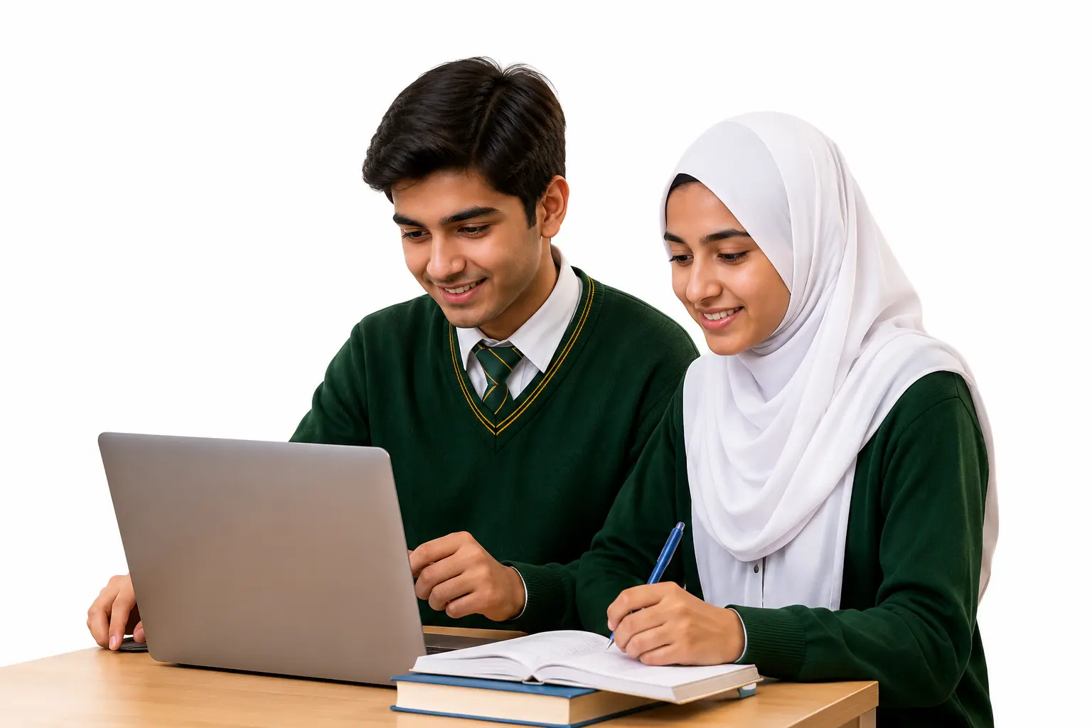 Student using SchoolGPT