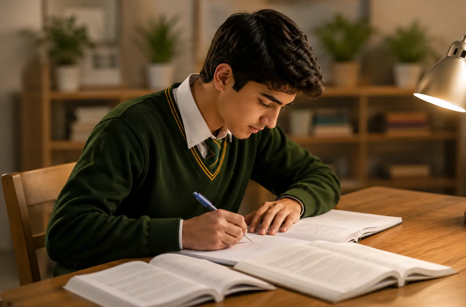 Students studying together with SchoolGPT